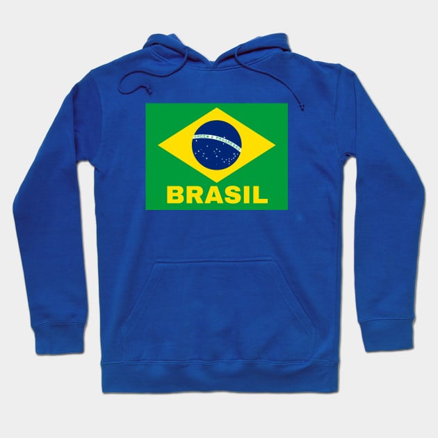 Brasil in Brazilian Flag Hoodie by aybe7elf